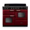 Rangemaster CLDLO110EIPBORCM1 110cm Classic Deluxe Induction Range Cooker in Bordeaux with Chrome Trim