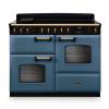 Rangemaster CLDLO110EIPSTBAB1 110cm Classic Deluxe Induction Range Cooker in Stone Blue with Antique Brass Trim
