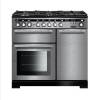 Rangemaster EDL100DFFSSC - 100cm Encore Deluxe Dual Fuel Stainless Steel Chrome Range Cooke