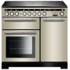 Rangemaster EDL100EIIVC - 100cm Encore Deluxe Electric Induction Ivory Chrome Range Cooker 117360