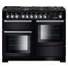 Rangemaster EDL110DFFBLC - 110cm Encore Deluxe Dual Fuel Black Chrome Range Cooker 117260