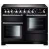 Rangemaster EDL110EIBLC - 110cm Encore Deluxe Electric Induction Black Chrome Range Cooker 117380