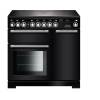 Rangemaster EDL90EIBLC - 90cm Encore Deluxe Electric Induction Black Chrome Range Cooker 117300