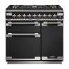 Rangemaster ELS90DFFCB - 90cm Elise Dual Fuel Charcoal Black Range Cooker 127090