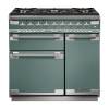 Rangemaster ELS90DFFMG - 90cm Elise Dual Fuel Mineral Green Range Cooker 127110