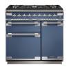 Rangemaster ELS90DFFSB - 90cm Elise Dual Fuel Stone Blue Range Cooker 127100