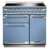 Rangemaster ELS90EICA - 90cm Elise Induction China Blue Brushed Chrome Range Cooker 107890