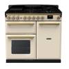 Rangemaster ESDL100DFPPCRAB1 - 100cm Estel Deluxe Dual Fuel Pale Cream Antique Brass Range Cooker 18076