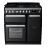 Rangemaster ESDL90DFPGBLCM1 - 90cm Estel Deluxe Dual Fuel Black Gloss Chrome Range Cooker 14976