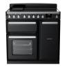 Rangemaster ESDL90EIPGBLCM1 - 90cm Estel Deluxe Induction Black Gloss Chrome Range Cooker 15027