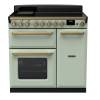 Rangemaster ESDL90EIPMNTAB1 - 90cm Estel Deluxe Induction Mint Antique Brass Range Cooker 18059