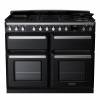 Rangemaster ESDLB110DFPGBLCM1 - 110cm Estel Deluxe Dual Fuel Gloss Black Chrome Range Cooker 15248