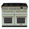 Rangemaster ESDLB110DFPMNTAB1 - 110cm Estel Deluxe Dual Fuel Mint Antique Brass Range Cooker 18150
