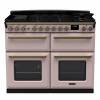 Rangemaster ESDLB110DFPPPKAB1 - 110cm Estel Deluxe Dual Fuel Pale Pink Antique Brass Range Cooker 18149