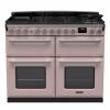 Rangemaster ESDLB110DFPPPKCM1 - 110cm Estel Deluxe Dual Fuel Pale Pink Chrome Range Cooker 15254