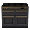 Rangemaster ESDLB110DFPSLTAB1 - 110cm Estel Deluxe Dual Fuel Slate Antique Brass Range Cooker 18145