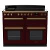 Rangemaster ESDLB110EIPBORAB11 - 110cm Estel Deluxe Induction Bordeaux Antique Brass Range Cooker 18168