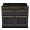 Rangemaster ESDLB110EIPSLTAB1 - 110cm Estel Deluxe Induction Slate Antique Brass Range Cooker 18166