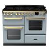 Rangemaster ESDLO110DFPMSBAB1 - 110cm Estel Deluxe Dual Fuel Misty Blue Antique Brass Range Cooker 18106