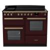Rangemaster ESDLO110EIPBORAB1 - 110cm Estel Deluxe Induction Bordeaux Antique Brass Range Cooker 18126