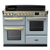 Rangemaster ESDLO110EIPMSBAB1 - 110cm Estel Deluxe Induction Misty Blue Antique Brass Range Cooker 18127