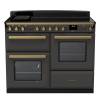Rangemaster ESDLO110EIPSLTAB1 - 110cm Estel Deluxe Induction Slate Antique Brass Range Cooker 18124