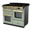 Rangemaster Estel Deluxe 110 Dual Fuel Mint Antique Brass Range Cooker