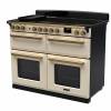 Rangemaster Estel Deluxe 110 Dual Fuel Pale Cream Antique Brass Range Cooker 18146