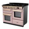 Rangemaster Estel Deluxe 110 Dual Fuel Pale Pink Antique Brass Range Cooker