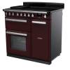 Rangemaster Estel Deluxe 90cm Induction Bordeaux Chrome Range Cooker 15030