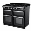 Rangemaster Estel Deluxe Dual Fuel Gloss Black Chrome Range Cooker 15248