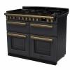 Rangemaster Estel Deluxe Dual Fuel Slate Antique Brass Range Cooker 18145