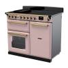 Rangemaster Estel Deluxe Induction Pale Pink Antique Brass Range Cooker 18093