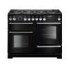 Rangemaster INF110DFFBL - 110cm Infusion Dual Fuel Black Range Cooker 116310