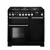 Rangemaster INF90DFFBL - 90cm Infusion Dual Fuel Black Range Cooker 116370