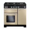 Rangemaster KCH90NGFCRC - 90cm Kitchener Natural Gas Cream Chrome Range Cooker 116760