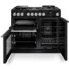 Rangemaster NEX100DFPCBLCM1 Charcoal Black range cooker