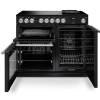 Rangemaster NEX100EIPCBLCM1 Charcoal Black range cooker