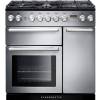 Rangemaster NEX90DFFSSC - 90cm Nexus Dual Fuel Stainless Steel Chrome Range Cooker 106130