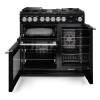 Rangemaster NEX90DFPGBLCM1 Gloss Black range cooker