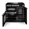 Rangemaster NEX90EIPCBLCM1 Charcoal Black range cooker