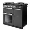Rangemaster Nexus Slate Chrome dual fuel cooker
