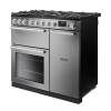 Rangemaster Nexus Stainless Steel Chrome dual fuel cooker