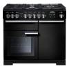 Rangemaster PDL100DFFGBC - 100cm Professional Deluxe Dual Fuel Black Chrome Range Cooker 97560