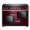 Rangemaster PDL110EICYC - 110cm Professional Deluxe Electric Induction Cranberry Chrome Range Cooker 101570