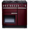 Rangemaster PDL90DFFCYC - 90cm Professional Deluxe Dual Fuel Cranberry Chrome Range Cooker 97620