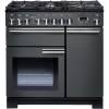 Rangemaster PDL90DFFSLC - 90cm Professional Deluxe Dual Fuel Slate Chrome Range Cooker 105950