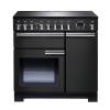 Rangemaster PDL90EICBC - 90cm Professional Deluxe Electric Induction Charcoal Black Chrome Range Cooker 125950