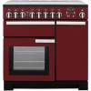 Rangemaster PDL90EICYC - 90cm Professional Deluxe Electric Induction Cranberry Chrome Range Cooker 97890