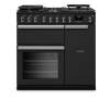 Rangemaster PRDL90DFPCBL-CM1 90cm Professional Deluxe Dual Fuel Charcoal Black Range Cooker